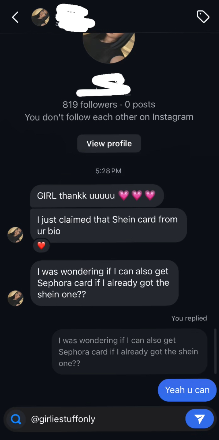 Instagram screenshot